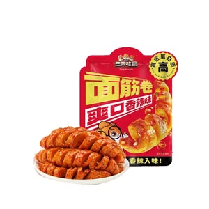 [중국 직배송] 쓰리 스쿼럴스 글루텐 롤, 매콤한 글루텐 스트립, 건두부, 매운맛 - 매일매일 추억을 떠올리게 하는 간식 - 글루텐 롤/매콤한맛/250g