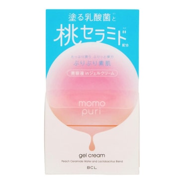 【日本直邮】日本BCL MOMO PURI 蜜桃精华乳酸菌面霜 缺水肌的救星 80g