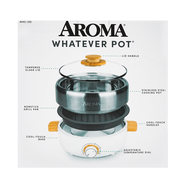 Aroma 高端火锅烤肉多功能料理锅 AMC-130 2.5L【全美超低价】【涮烤双全】 5