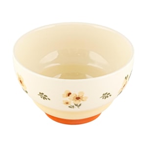 GOLDEN LION 4.5吋葫蘆碗陶瓷碗 復古小碎花 11.5*11.5*7CM/容量360ML