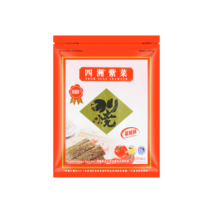 四洲 紫菜 即食海苔 番茄味 37.5g