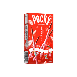 Pocky Crunchy Strawberry Biscuit Sticks 51g  Random version