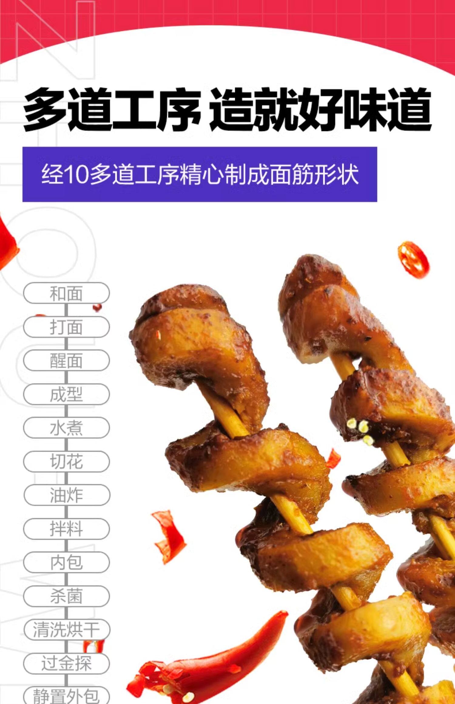 周黑鸭 周小伴【孜香烧烤味 面筋卷】 -160g *1袋川香孜然辣条烤串小吃【 麻辣豆干零食】 碳烤手撕大面筋卤味熟食【香辣劲道 够爽够过瘾的面筋卷】