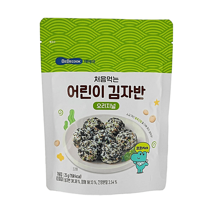 韩国BEBECOOK 儿童海苔拌饭 原味 25g【无添加拌饭好伴侣】