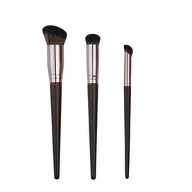 Wool Blend Foundation Brush With Two Concealer Brushes 3pcs