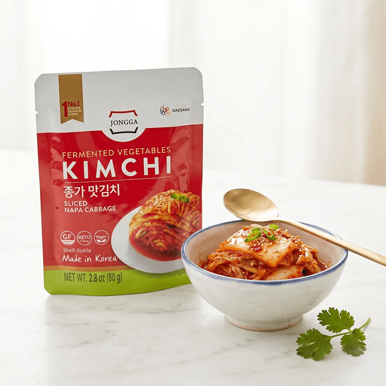 Authentic Korean JONGGA Kimchi ,2.82oz *3【3 Packs】【Korean Classic】【Ready to Eat】【Popular Side Dish】 4