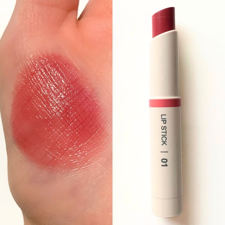 【Expédition directe du Japon】 Japon MUJI Liangpin Liangpin Rouge à lèvres hydratant 01 Rose 2,5g 4