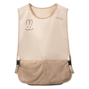 【中国直邮】 FaSoLa Life 马甲式无袖围裙 奶油色带擦手款/个 防水防油罩衣 做饭高级感工作服