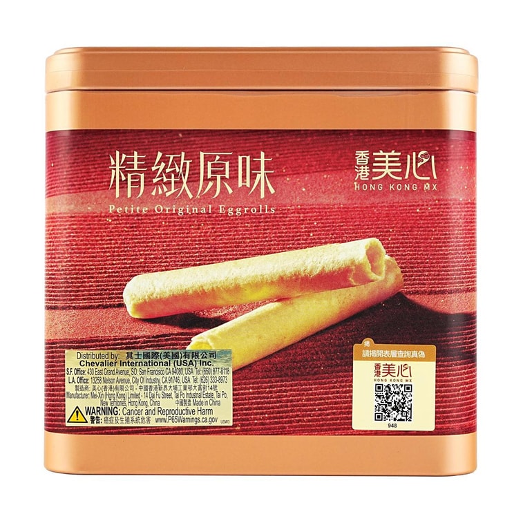 香港美心 精緻原味蛋捲禮盒 36條 208.8g 5