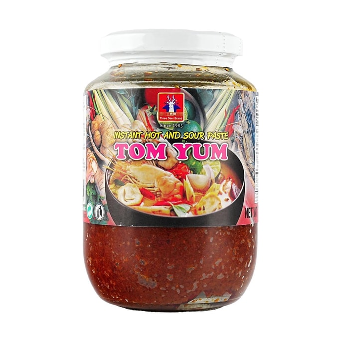 Tom Yum - Instant Hot and Sour Paste , 16 oz【 For Rice Noodles, Shrimp, Seafood and Hot Pot】