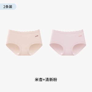 2025 New Girls' Panties Cotton Antibacterial Camellia Traceless Triangle Shorts Lsize 3 pairs
