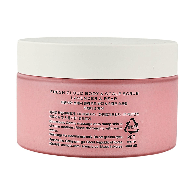 Fresh Cloud Scrub For Body & Scalp French Sea Salt Physical Exfoliation Lavender & Pear Scent Cloud Scrub, 9.17 oz 4