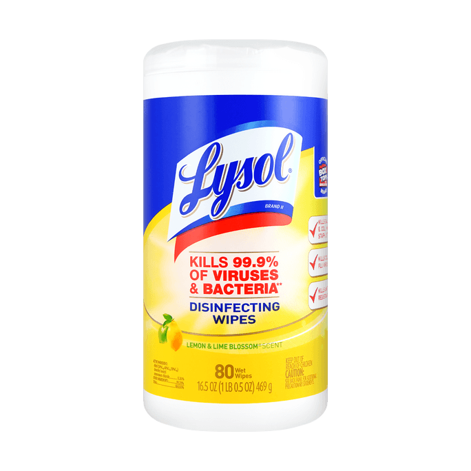 80-Count Lemon Disinfectant All-Purpose Cleaner
