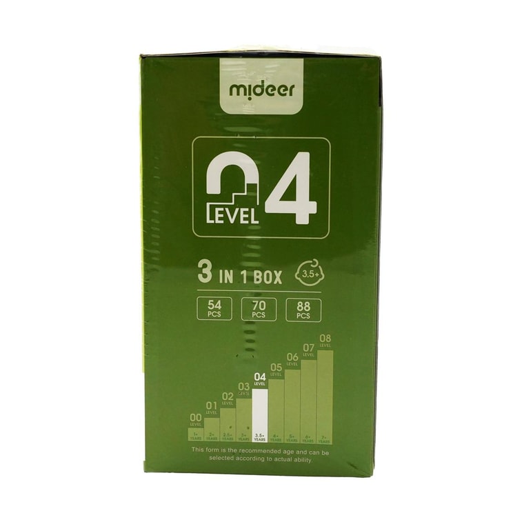 MIDEER彌鹿 兒童拼圖 大塊拼圖玩具 寶寶啟蒙益智玩具 進階拼圖4階 童話小鎮 4