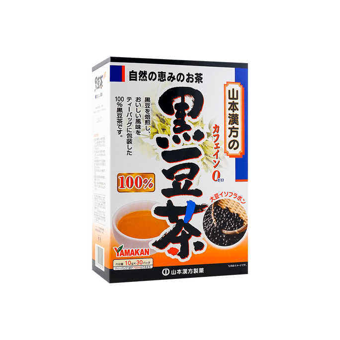 日本YAMAMOTO山本漢方製藥 黒豆茶100% 補腎健脾防脫髮 美容養顏 排毒減肥 30包入