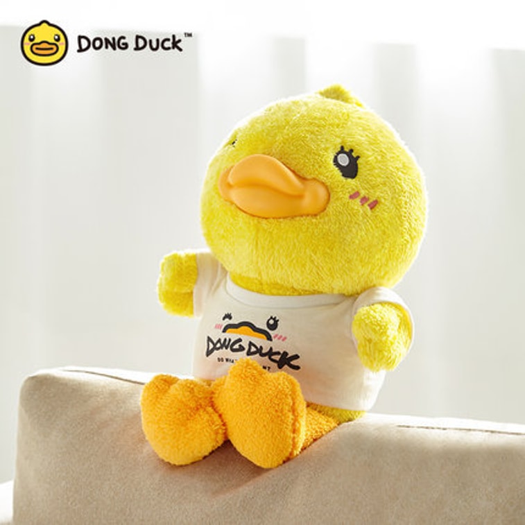 【中國直郵】DongDuck 週冬雨同款 創意卡通小黃鴨毛絨公仔 32.5cm 5