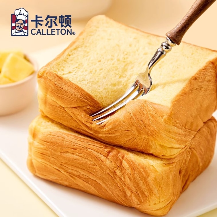 Thick Cut Milk Butter Toast Buffalo Milk Bread Breakfast Snack Carton 420g/ Carton 3