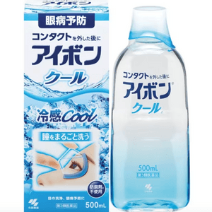 Kobayashi Pharmaceutical EYEBON Vitamin Eye Wash W 500ml Light Blue Cooling Degree 5