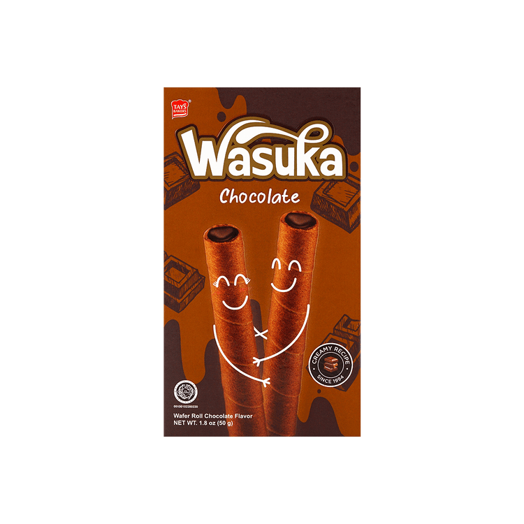 WASUKA ウエハースロールボックス チョコレート味 50g - Yami