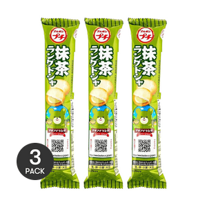 日本BOURBON波路夢 PETIT 抹茶味夾心貓舌餅乾 40g *3【3份超值裝】