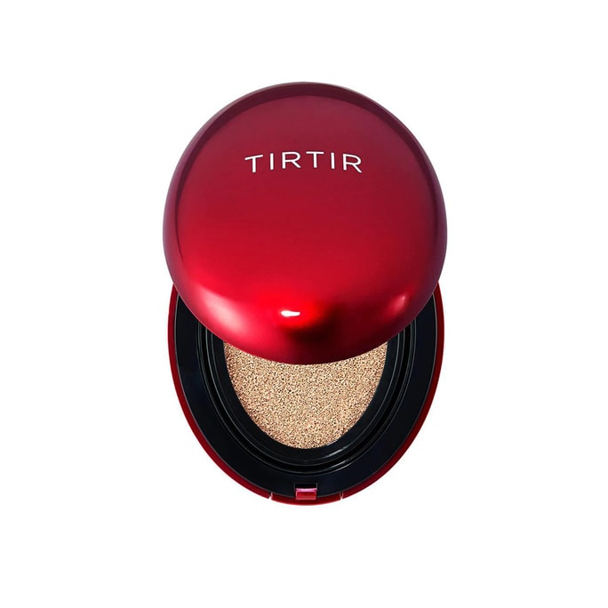 韩国 TIRTIR 红色持久定妆光彩气垫  防晒持妆遮瑕 油皮不脱妆  SPF40 PA++  #17C 瓷白色 18g.
