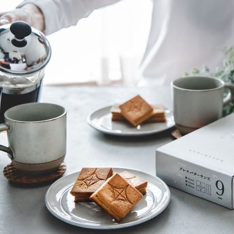 【日本直邮】日本 press butter sand 人气伴手礼 经典黄油奶油夹心曲奇 9个装 4