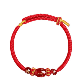 Lingyin Blessing 2026 Year Of The Horse, Native Year, Red Agate Hand Rope, Tai Sui Talisman, Bull 15-20cm