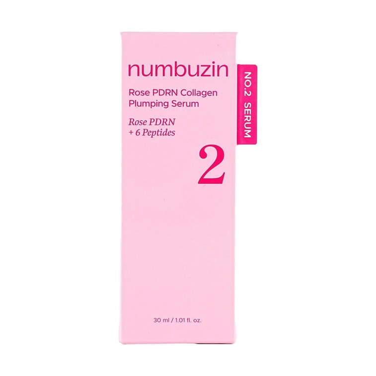 韩国NUMBUZIN No.2号玫瑰PDRN胶原充盈精华 30ml 改善松弛凹陷 提亮水光肌 饱满弹润 温和低刺激 4