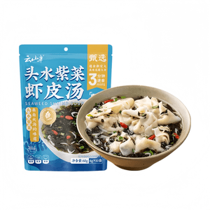 Yunshan Ban Tou Water Nori Shrimp Soup Instant Small Pack, No Additives, 60g*1 Pack