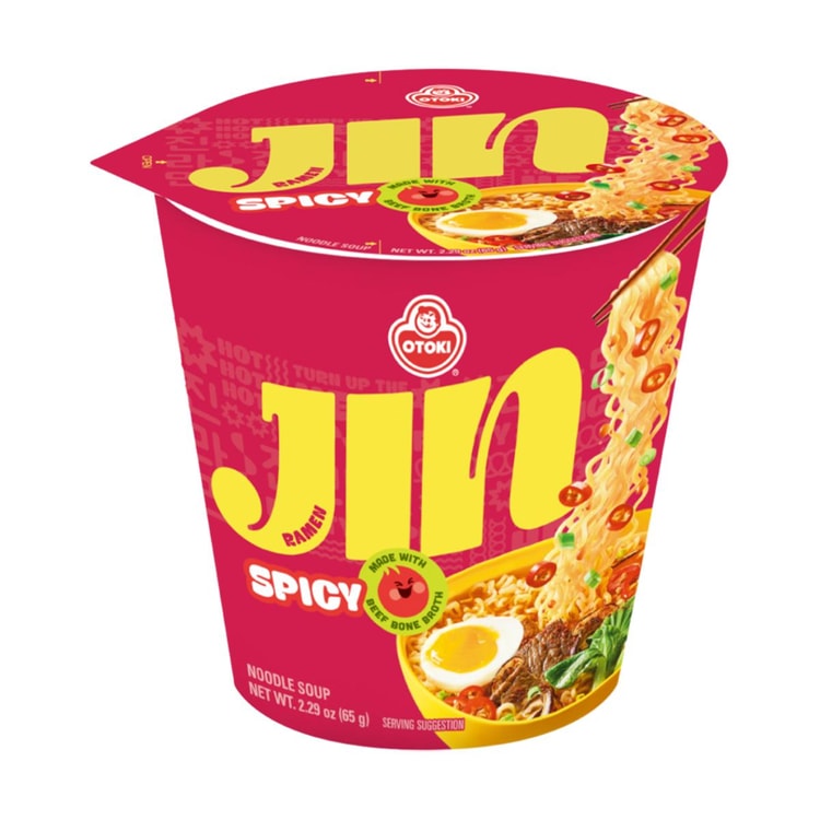 OTTOGI / OTOKI Jin Ramen- Korean Style Instant Cup Noodles , Spicy