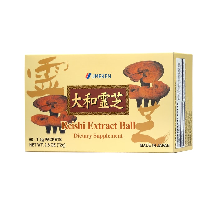 【日本產】UMEKEN 大和靈芝丸 72克 【奈良縣🇯🇵高品質靈芝鹿角靈芝】【 鹿角靈芝+β-葡聚醣生活提升免疫力】【養氣補血、助眠【調壓🌿】每天一包輕鬆地