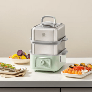 BUYDEEM北鼎 家用双层电蒸锅 9.46L G5247 浅衫绿【不含陶瓷蒸盘】