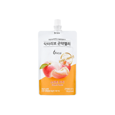 韩国DR.LIV 低糖低卡蒟蒻果冻 水蜜桃味 150g