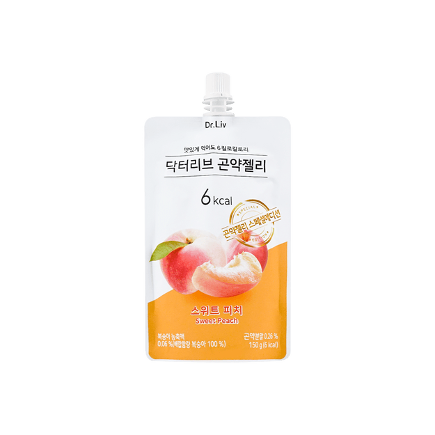 商品详情 - 韩国DR.LIV 低糖低卡蒟蒻果冻 水蜜桃味 150g - image  0