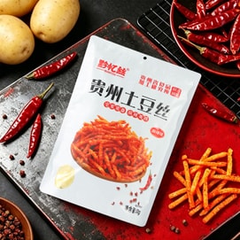 黔忆丝 【限时促销】甜辣*3+麻辣*1袋 网红零食薯条【清仓特价】【800g组合】休闲即食贵州地道原切土豆
