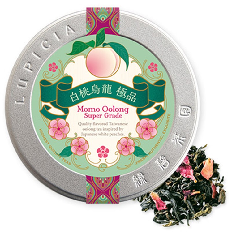 日本からの直送】日本ルピシア緑茶園限定 白桃ウーロン缶 30g