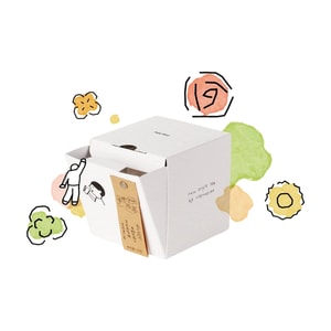 Inspired Floral Tea Gift Box, Cold Brew Tea Leaves 【Osmanthus Orchid, Chrysanthemum White Peony, Jasmine Light-Fermented Green Tea, Double Rose Black Tea】23g8 Bags1 Box