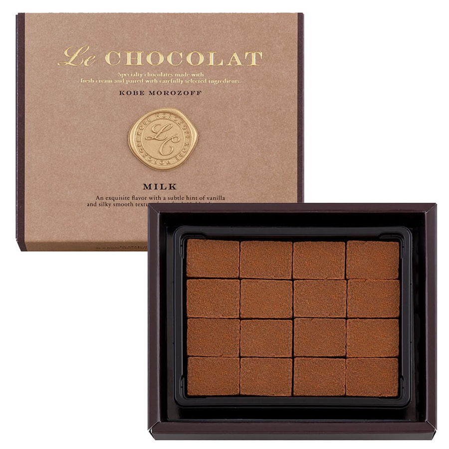 【日本直邮】 日本 摩洛索夫 生巧 牛奶味巧克力 16个入/ 1 盒