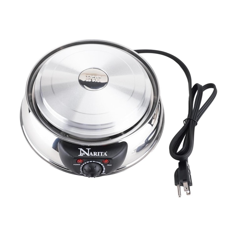 Electric Stainless Steel 2 Way Hot Pot / 4.5Q 10