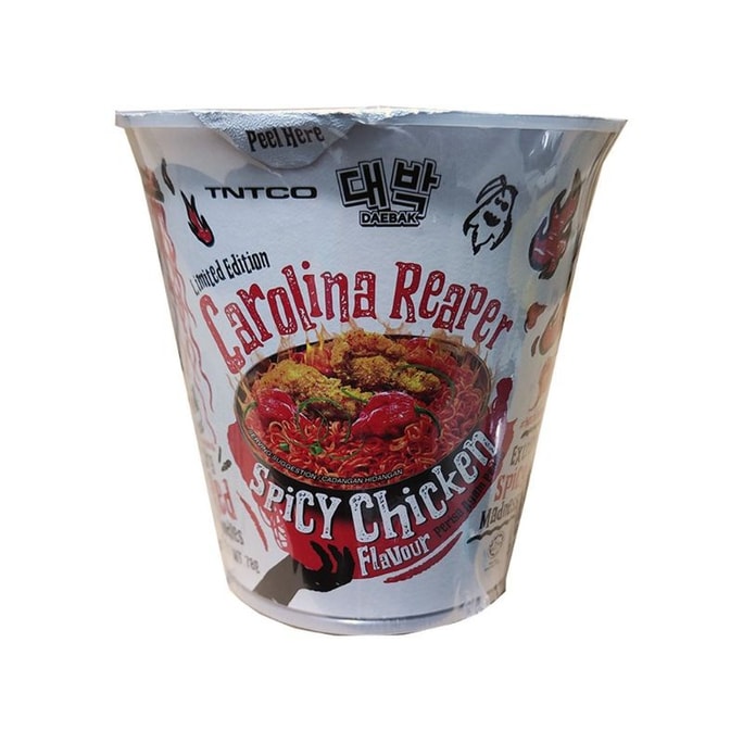 【马来西亚直邮】马来西亚 MAMEE CHEF 卡羅萊納死神辣椒杯面 限量版 78g
