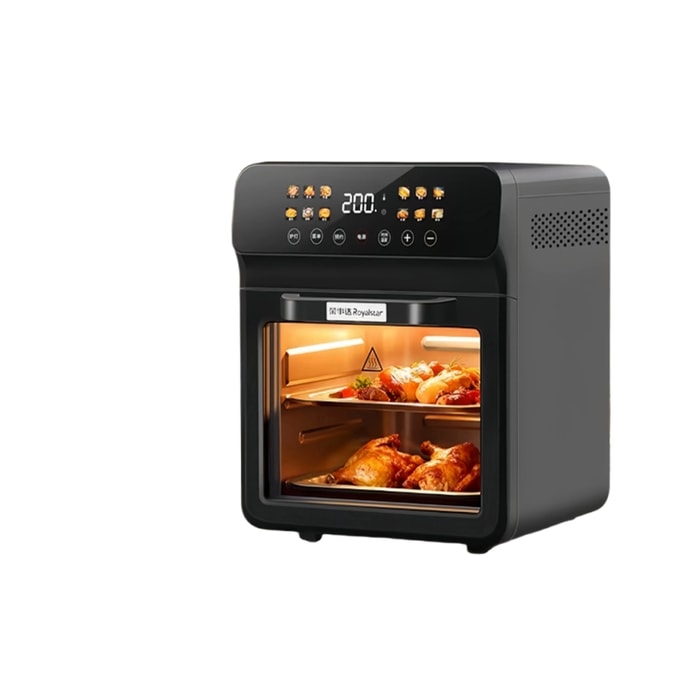 【中国からの直送】Rongshida スマートタッチスクリーン搭載ホームエアフライヤー、多機能オーブン、40L/1個