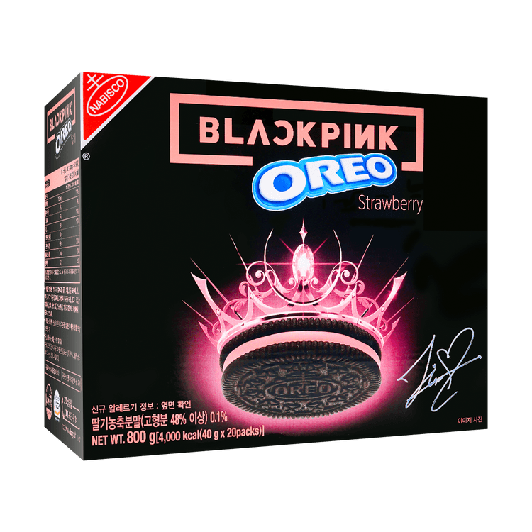 OREO BLACKPINK x Oreo, Cream Filled Chocolate Sandwich Cookies