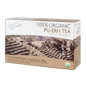 美国 太子牌 100%有机普洱茶- 盒装有机茶-无咖啡因 -冷热皆宜-ECOCERT SA 有机认证 -感恩节 / 圣诞节送礼佳选