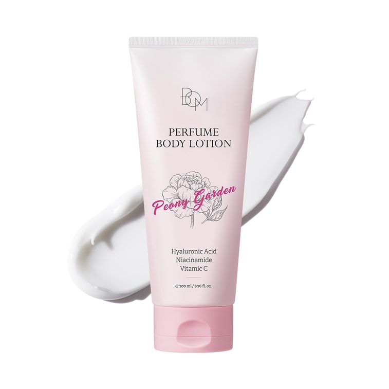 韓國 BOM 牡丹花園香氛身體乳美白提亮水潤保濕24小時留香 保濕提亮型 200ml 3