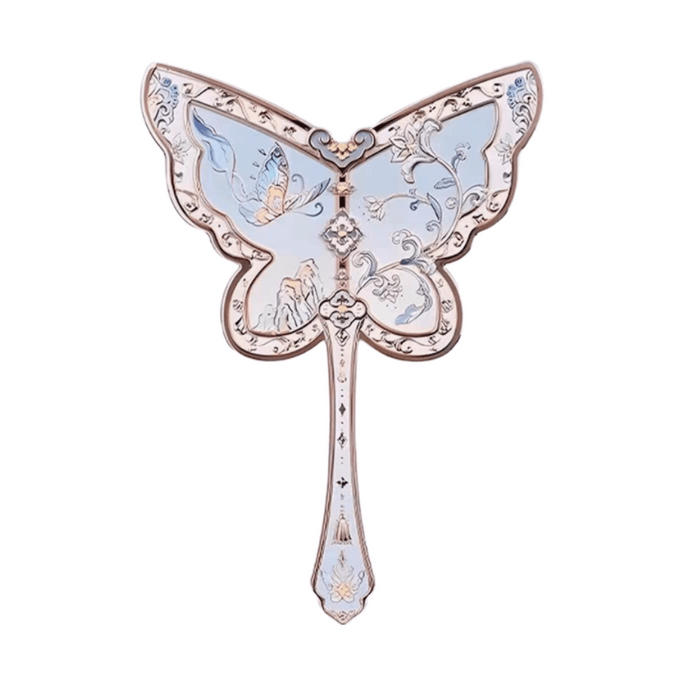 Butterfly Limited Edition Hand Mirror Makeup Tools 1pcs #Sky Cyan