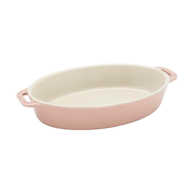 세라믹 베이킹 접시 세트, 4개, 마카롱 혼합 베이킹 접시 세트, 라이트 핑크 9