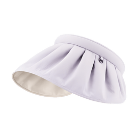 【Adjustable Straps】Wide Brim Roll-up Sun Hat Sun Visor Purple
