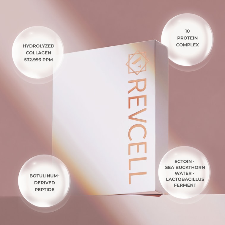 Revcell Vita Collagen Full Face Lifting Mask / 5sheets / 95g / White 3