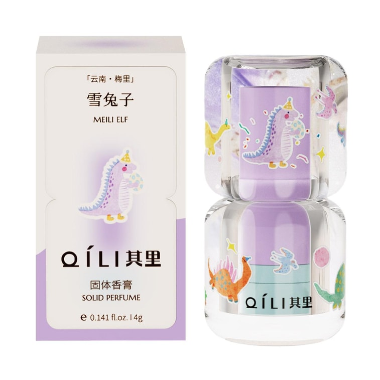 Solid Perfume Balm, 0.141 fl oz.#Snow Rabbit -Soapy Floral Scent 3