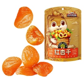 Three Squirrels Dried Red Apricots Original Flavor 250g